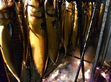 3 Warm gerookte makrelen uit eigen rokerij!