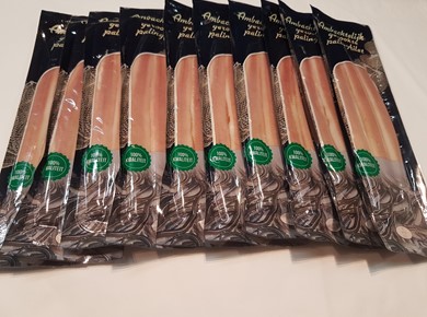 10 pakjes 100 gram vers gerookte palingfilet vacuüm verpakking 