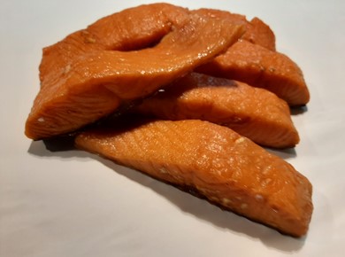 1 kilo warm gerookte zalmmoten