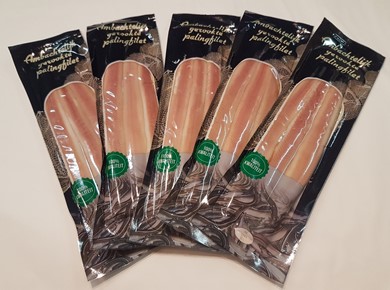 5 pakjes 100 gram vers gerookte palingfilet vacuüm verpakking