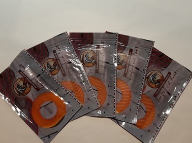 100 pakjes zalmfilet van 100 gr 